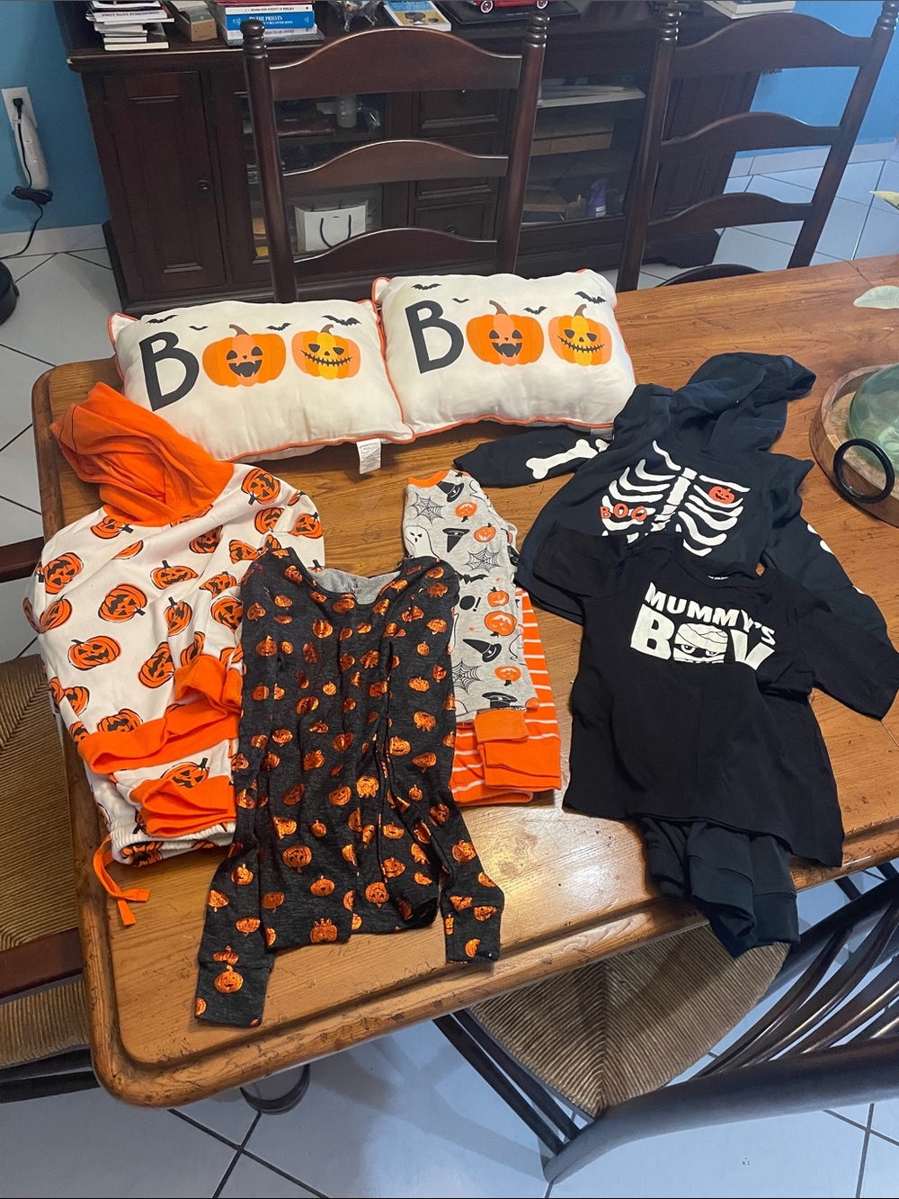 Kids Halloween PJs Hoodies set bundle